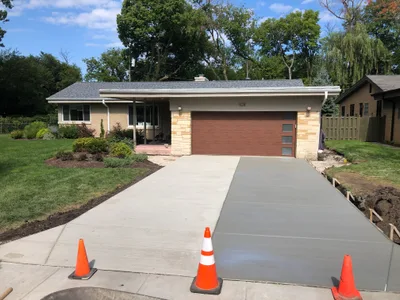 Completed concrete project