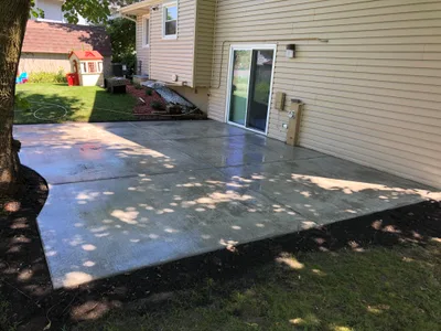 Completed concrete project