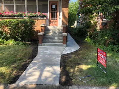 Completed concrete project