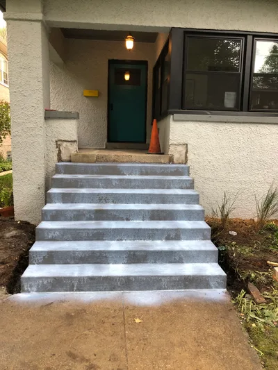 Completed concrete project