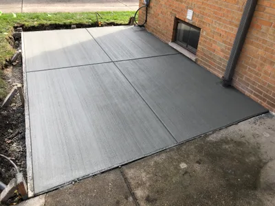 Completed concrete project