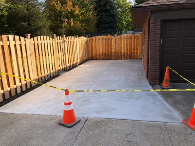 Completed concrete project