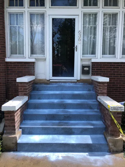 Completed concrete project
