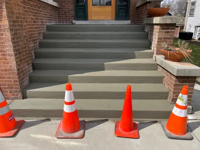 Completed concrete project