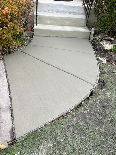 Completed concrete project