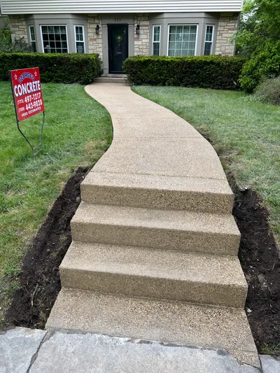 Completed concrete project