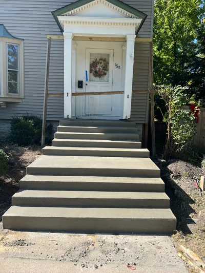 Completed concrete project