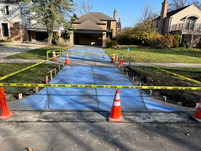 Completed concrete project