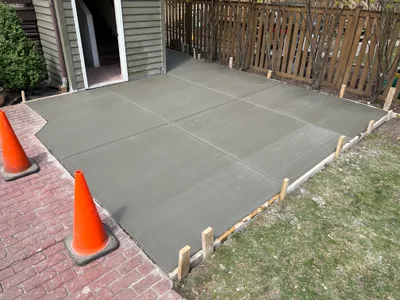 Completed concrete project