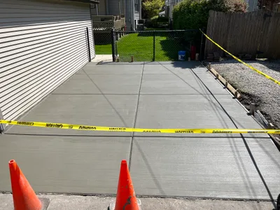 Completed concrete project