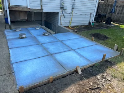 Completed concrete project
