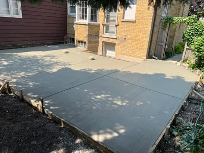 Completed concrete project