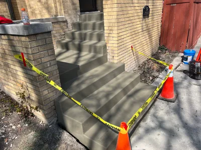 Completed concrete project