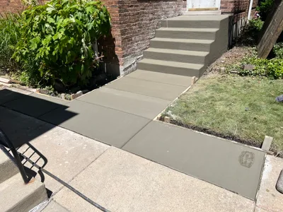 Completed concrete project