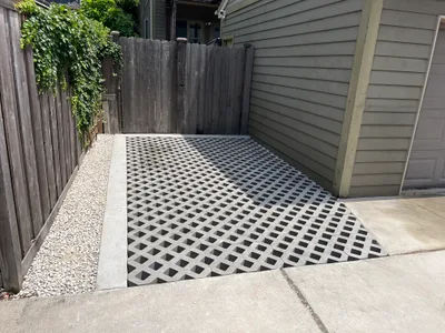 Completed concrete project