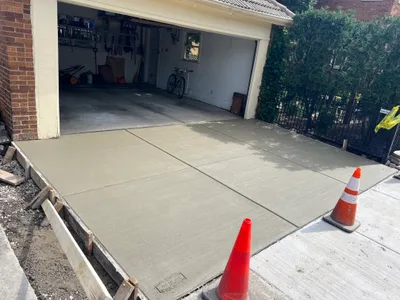 Completed concrete project