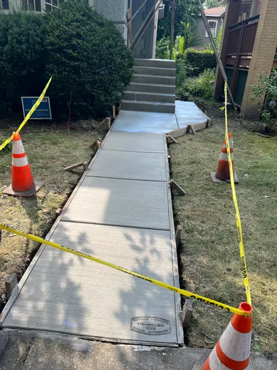 Completed concrete project