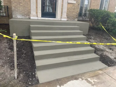 Completed concrete project