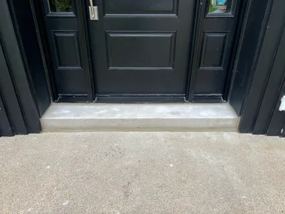 Completed concrete project