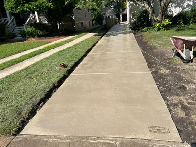 Completed concrete project