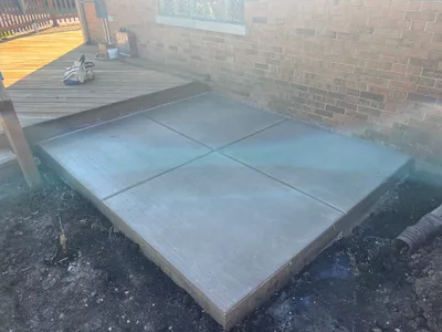 Completed concrete project